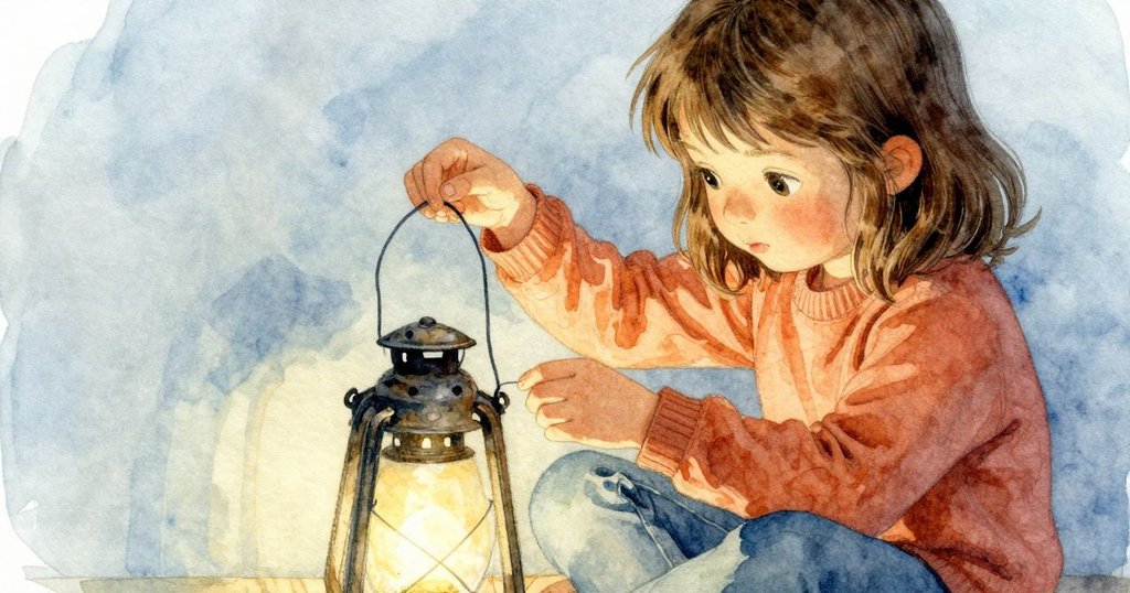 從低角度看Adele專注調整燈籠棉線，其細膩動作與柔和燈光下的質感展現溫柔工藝