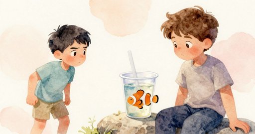 Bamboo Pole Balances the Low Rope Bridge