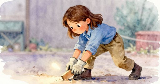 When the Sandpaper Strip Fell from the Pegboard