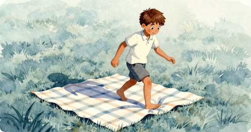 Plates Rolling Down the Picnic Blanket Slope