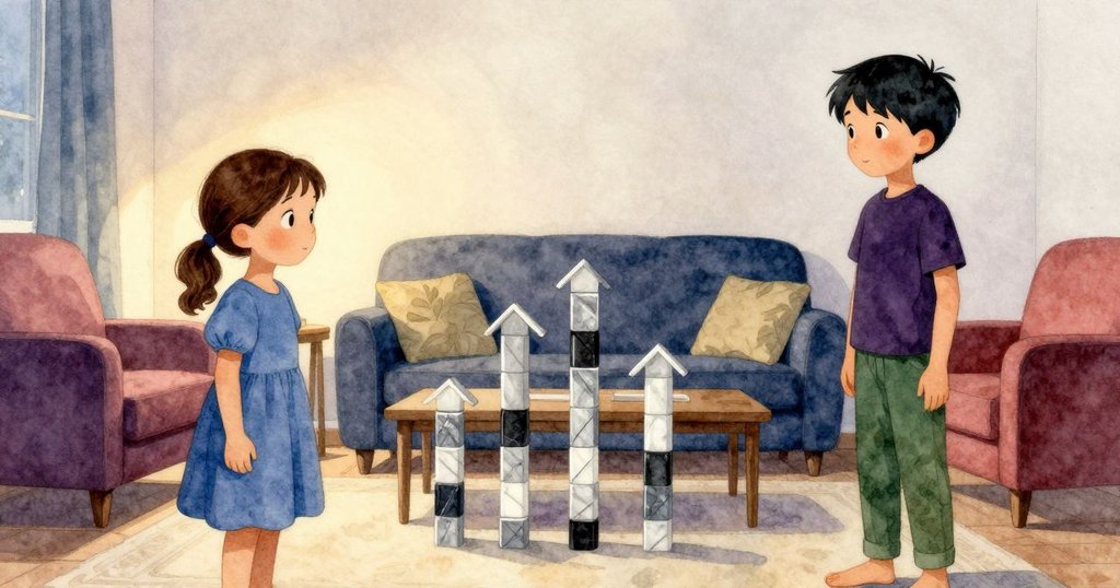 客廳全景恢復平靜, 萊拉輕鬆擦拭大理石, 肯特滿意注視穩定跑道, 畫面溫馨流露結局安寧