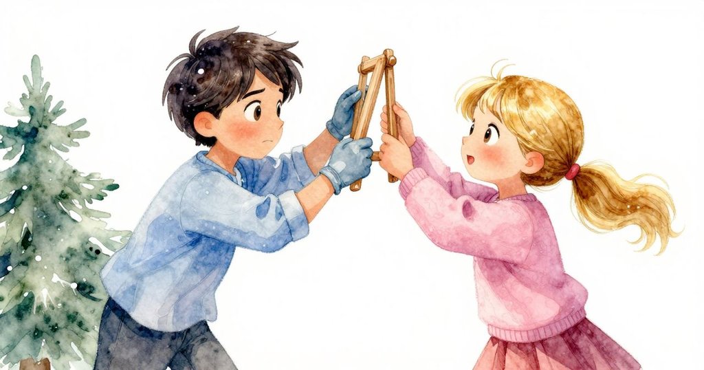 Tatiana與Joelle共慶蜂蜜框穩定成功，Tatiana收起橡木間隔塊，兩人面帶欣慰笑容，室內溫暖充滿慶祝氣氛。