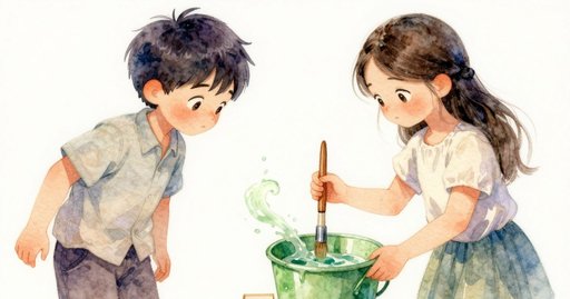 Blurred Chalk Line on the Brick Wall