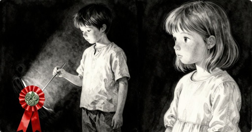 近鏡頭捕捉茶葉盤旋,Inigo手中細木鏟準備調整中心,燈光強烈對比呈現旋轉與細膩紋理