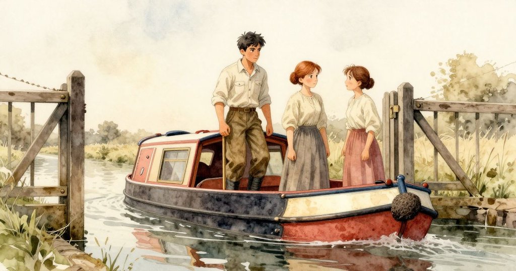 貝克特與克拉拉於平靜水道上露出放鬆神情，隨著大門徐徐打開，小船緩緩前行，故事達到圓滿結局