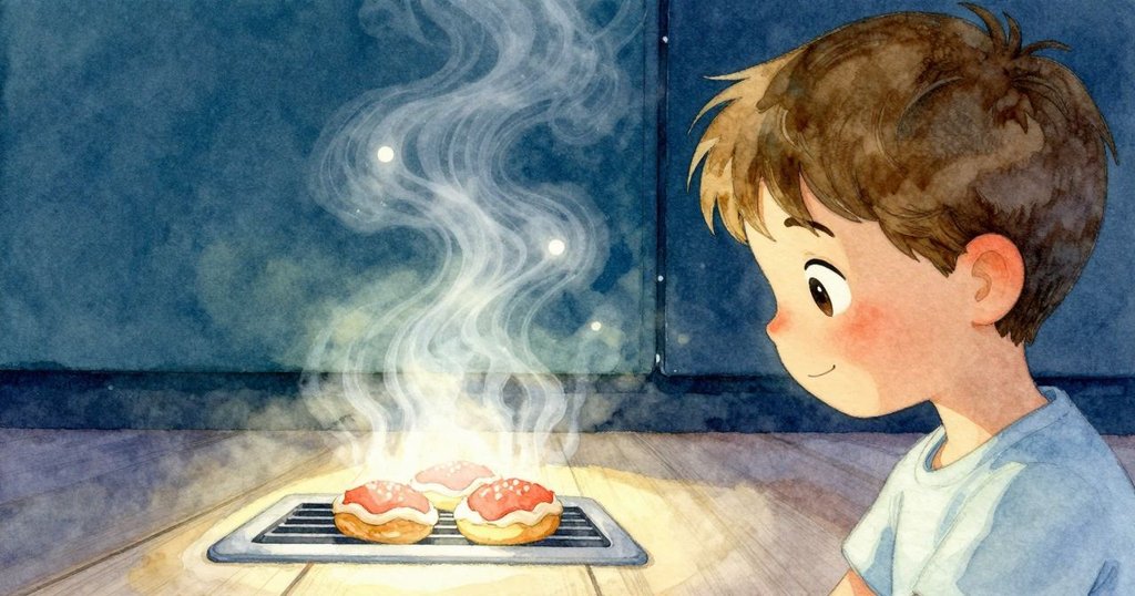 多龍專注觀察店內地板通風口，細緻紋理與柔和光線營造出故事發展的關鍵細節