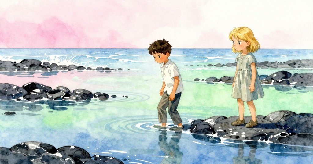 Zeke與Faye退後，讓鏡子與海池靜寂融合，海面微波及輕柔海霧營造出溫馨落幕的景致。