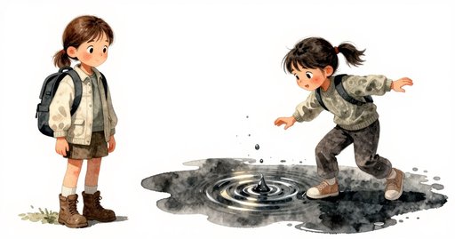 Clay Seam Revealed Beneath a Shrinking Park Puddle