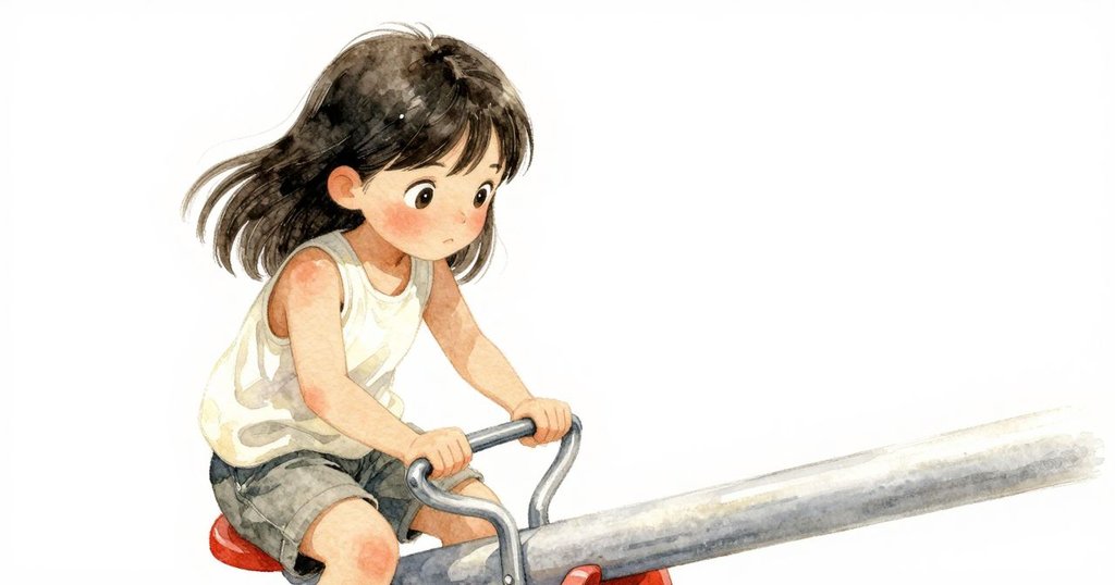 Liora 專注握住金屬扶手，表情凝重，陽光反射出耀眼光芒，展現故事中關鍵情緒