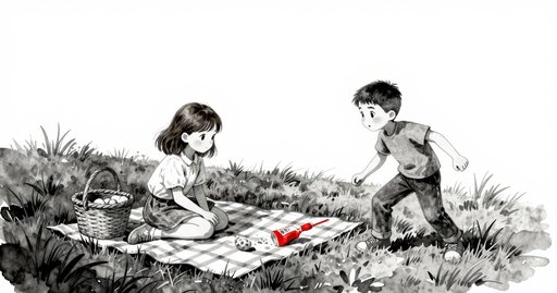 Basket Lid Closes on the Picnic Spoon