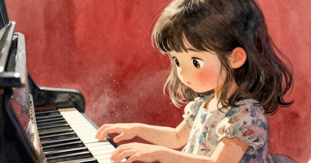 Ada輕輕呼氣使光束下鋼琴弦間的微塵飄動，細節豐富且充滿詩意，呈現魔幻般的瞬間