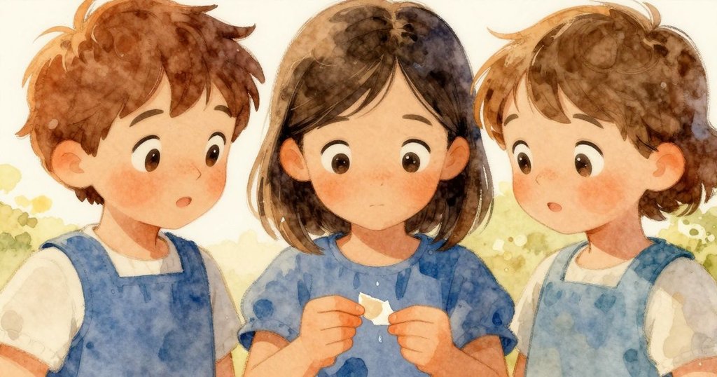 Willa 的特寫正面展現注視陶片上螺旋痕跡與水珠,目光中充滿好奇與驚喜