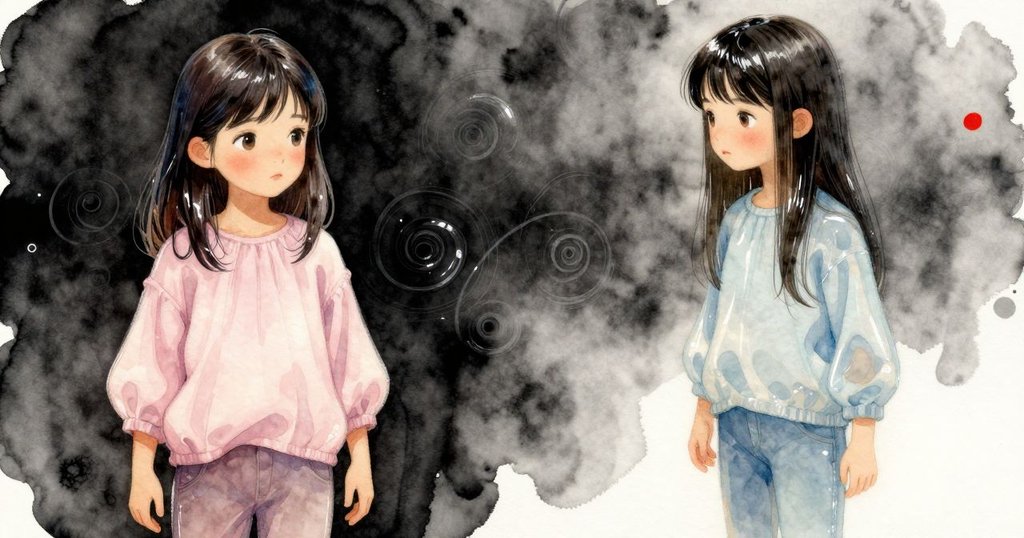 特寫顯示托盤上油漆光澤，液面波紋與漩渦交織，充滿詩意與神秘感。