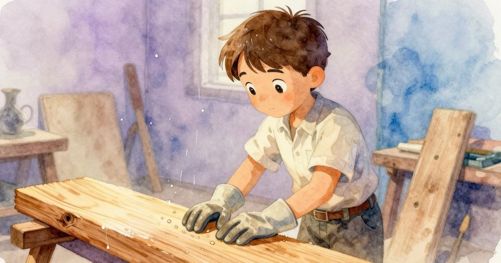 工作坊內雪松板上凝結水珠逐漸合併滴落,光影交錯中展現靜謐懸念情境