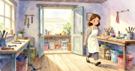 Amber Piece Freed From the Floorboard