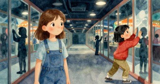 The Suction Cups That Changed in the Mirror Maze