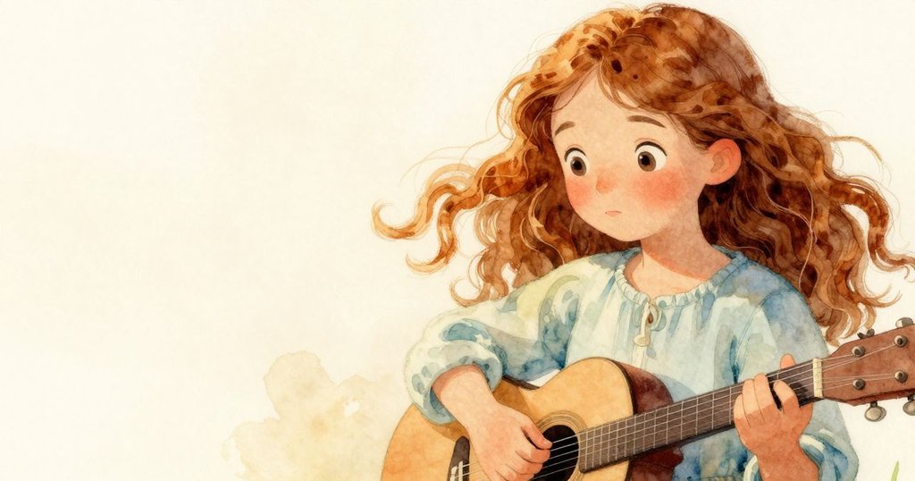 Nadine 的手輕觸風琴細緻金屬琴弦，小鳥就旁安坐，背景流露清晨溫柔光影