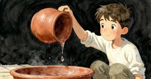 Upside-Down Pot in the Quiet Greenhouse