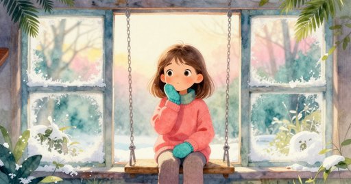 Five Clear Circles on the Frosted Window