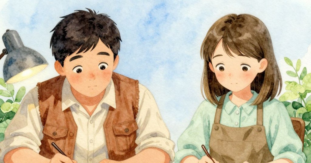 從Graeme的視角看工作室,靜默的梳子與整齊排列的蓋子中缺失木製狐獴位置,引起沉思與好奇