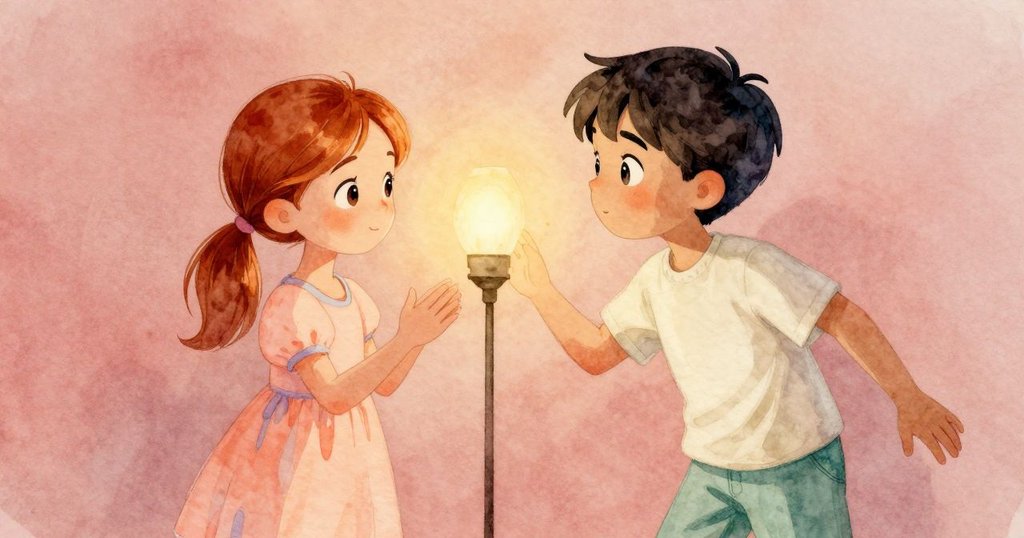 波比與夏維在後台進行溫馨交流，夏維輕輕聳肩支持，燈光柔和形成溫暖解決氛圍