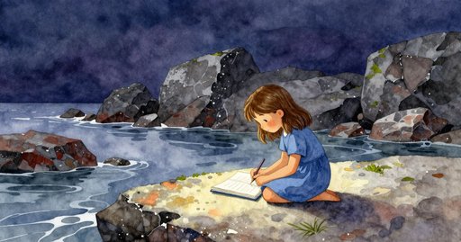 The Waterlogged Pencil Beside the Tide Pool