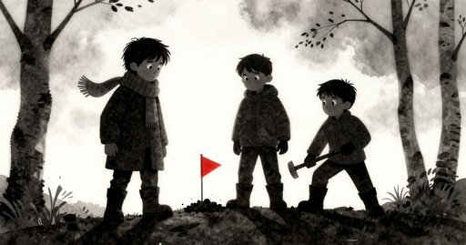 Shift of the Scarlet Flag on the Frozen Lake