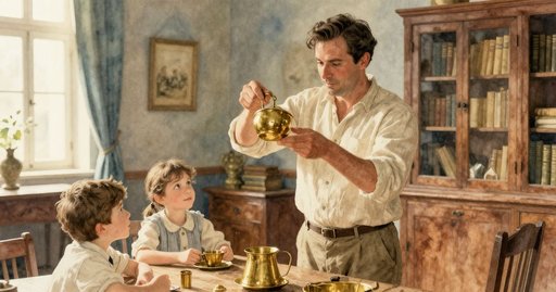 Chalky Film on a Brass Cup Alters the Ink