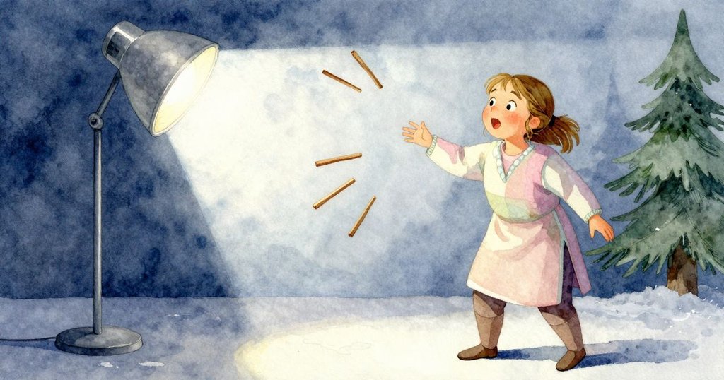 燈具發生故障，懸吊燈光斜射舞台，Celina 驚訝放下棒子，笑聲中展現緊張又生動的場景