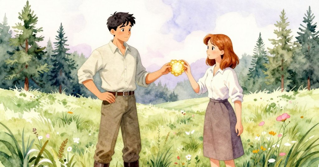 Ada與Zephyr互動交換蜂巢框, 雙方表情專注, 蜜蜂飛舞背景中呈現合作默契, 劇情漸入高潮