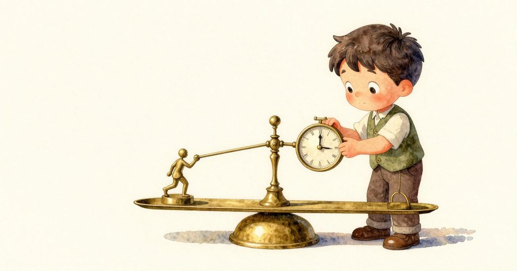 韋德細心將黃銅海象歸位，機械恢復平衡，房內金色柔光映照結束動盪的一幕，流露平靜滿足情感