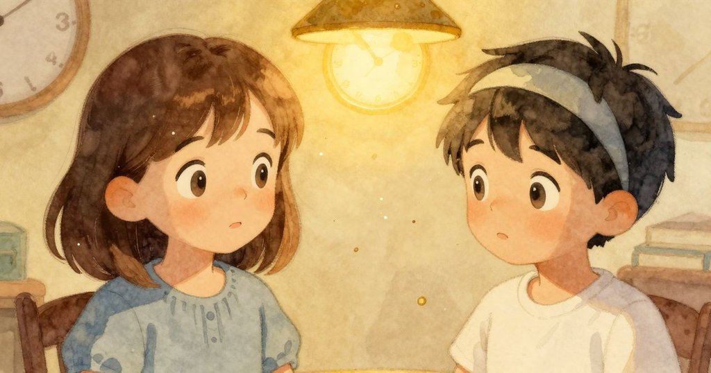 柔和燈光下，精緻時計零件和漂浮微塵營造出魔幻氛圍，溫暖光線使每個細節都充滿詩意