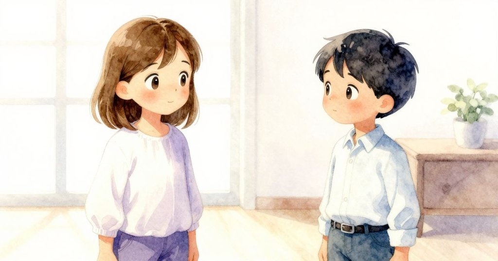 Corinne 與 Ned 坐於室內，隨時間推移燈光和熱度漸變，彼此點頭交流，場景呈現平靜轉變