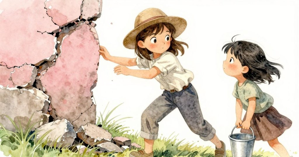 內森薩與莉莉在牆面倒塌時互動，內心掙扎與決心流露，風中鹽灘動盪不安