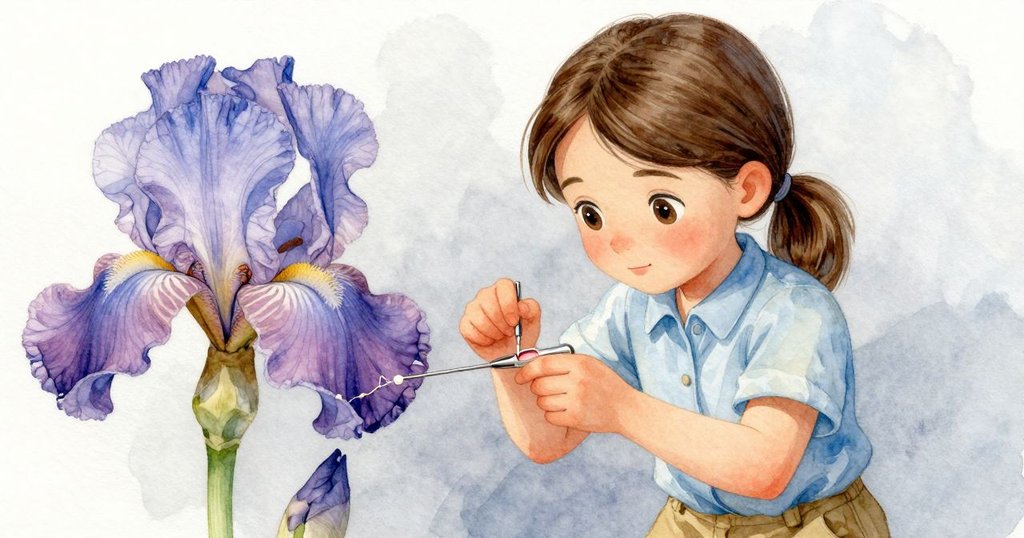 Iris用牙籤輕敲裂縫, 面部展現決心, 近距離捕捉細節與凝結水珠, 突顯關鍵決定時刻