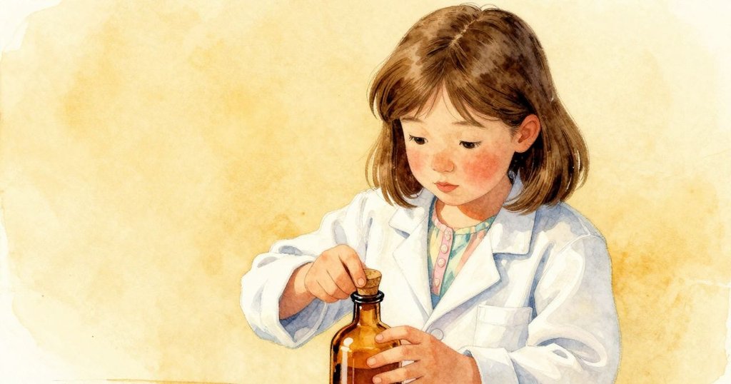 Nadine專注拔開琥珀瓶塞,展現細膩手勢和瓶口觸感,散發出淡淡佛手柑香氣,動作穩重