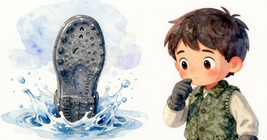 凝結水滴落在靴印中精準擊中,Zephyr目光專注,捕捉這微妙而充滿節奏感的一刻。