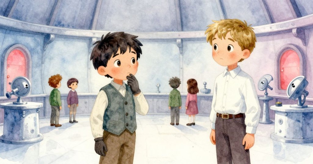 在逐漸柔和的紅光中,Zephyr與Kent共同凝望周圍的儀器與星圖,靜謐中預示著新謎團的展開。