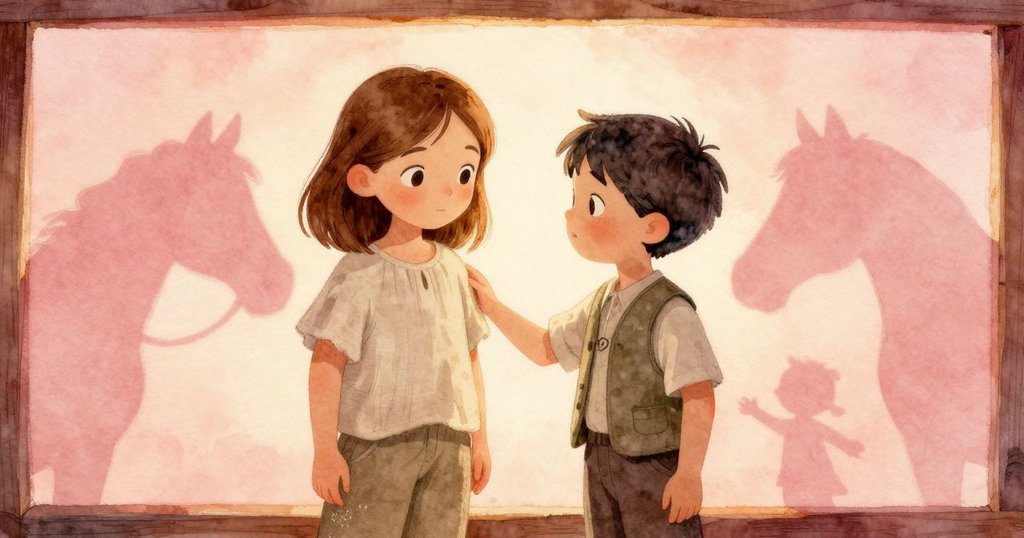 從Vita視角看舞台，木偶影子合一，燈光柔和，構成神秘誘人的戲劇氛圍