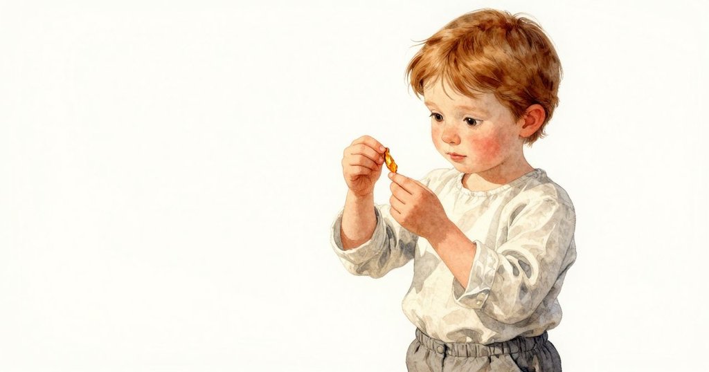 弗蕾雅臉部特寫，微光中聚焦琥珀細紋，專注好奇，細膩燈光映襯出溫暖情緒