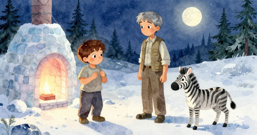 在寧靜的夜空下，窯火穩定地散發微光，戶外環境與月光交織，展現出改變儀式與堅定意志的最終解決。