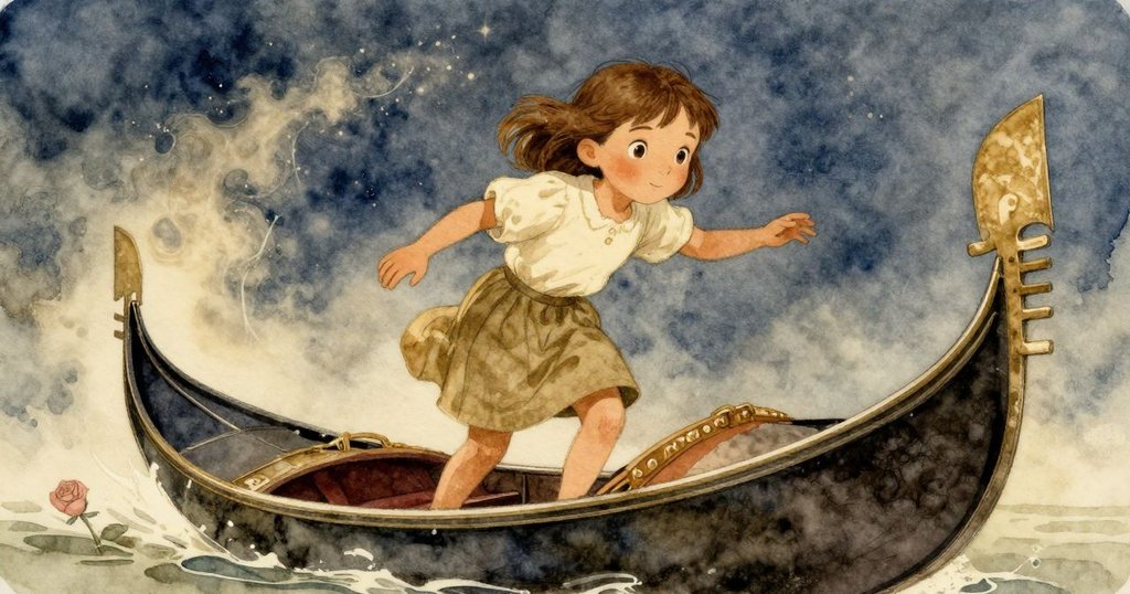 在夜空映襯下，Gemma於車廂內慢慢追蹤未完成灰塵圈，窗外光影交錯，懸念未解。