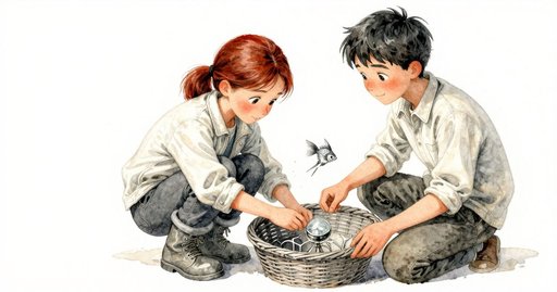 Red Balloon and the Basket's Gentle Descent