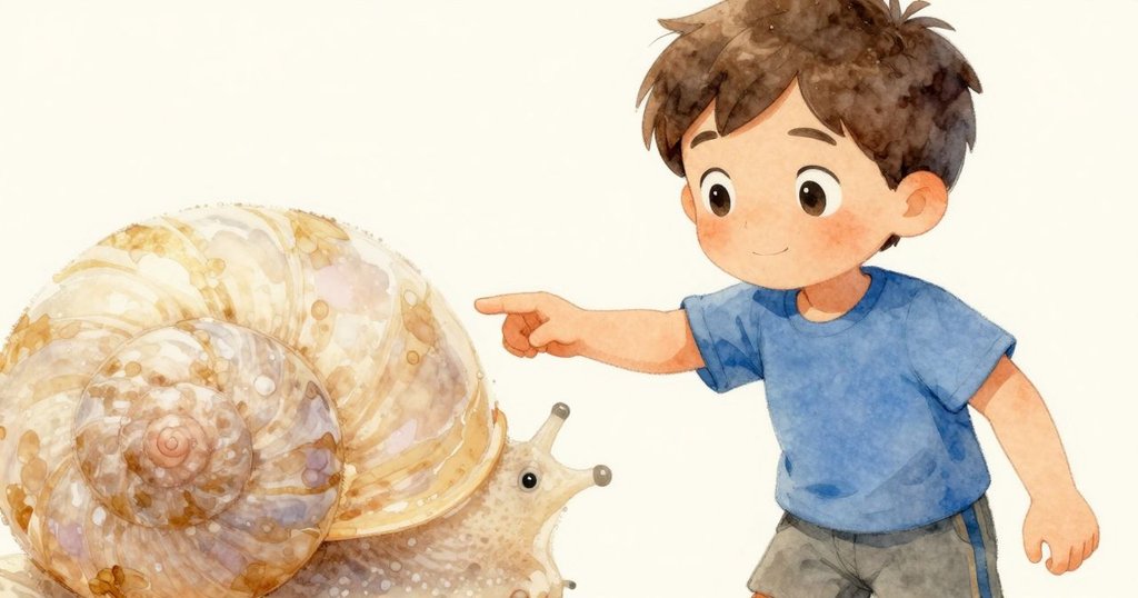 Troy 指尖輕觸柔軟半透明的表面,發現隱藏月蝸牛的微妙蠕動,臉上流露出驚奇與好奇