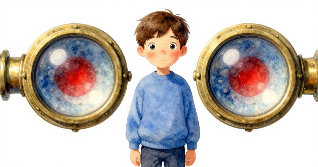 透過黃銅鏡頭,Remy觀察石子裂痕與紙上痕跡互映,現實與想像交錯,畫面充滿神秘感。