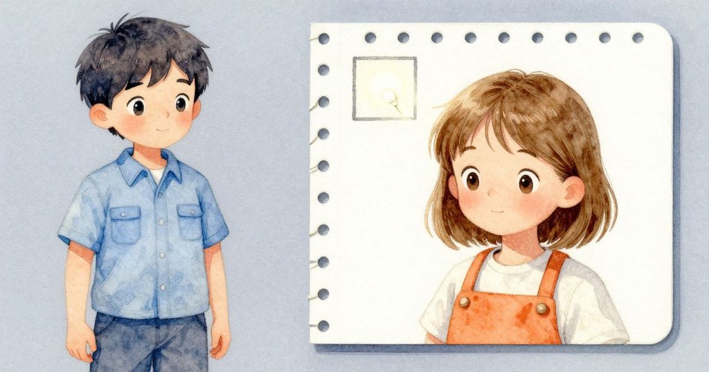 Kay的手輕觸帶有缺口空白的紙卡,局部特寫展示細節與淡淡燈光,充滿神秘感