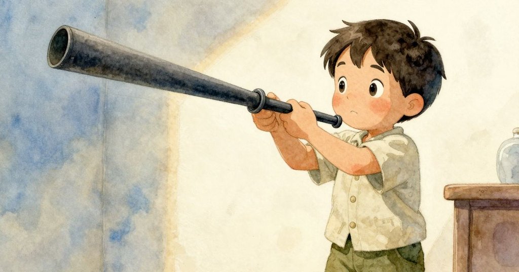 一隻小老鼠從地面角落窺視,保羅調整吹管及搖動的鉸鏈呈現動態,營造出工房內溫暖氛圍。