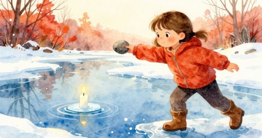 The Pebble’s Dull Splash in the Thawing Pond