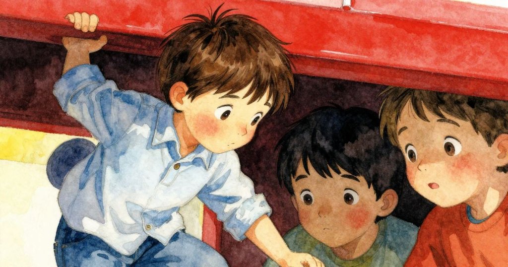 Maddox在內部閘室中閉目思索, 手緊握著樑, 表情專注且略帶矛盾, 細膩的光影營造深刻情感