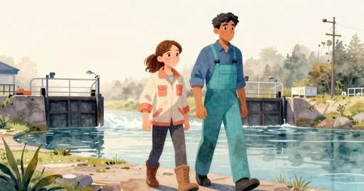 When the Sluice Gate Stuck at Dawn